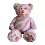 Hugfun 53" (134cm) Plush Rainbow Sitting Bear (3+ Years)