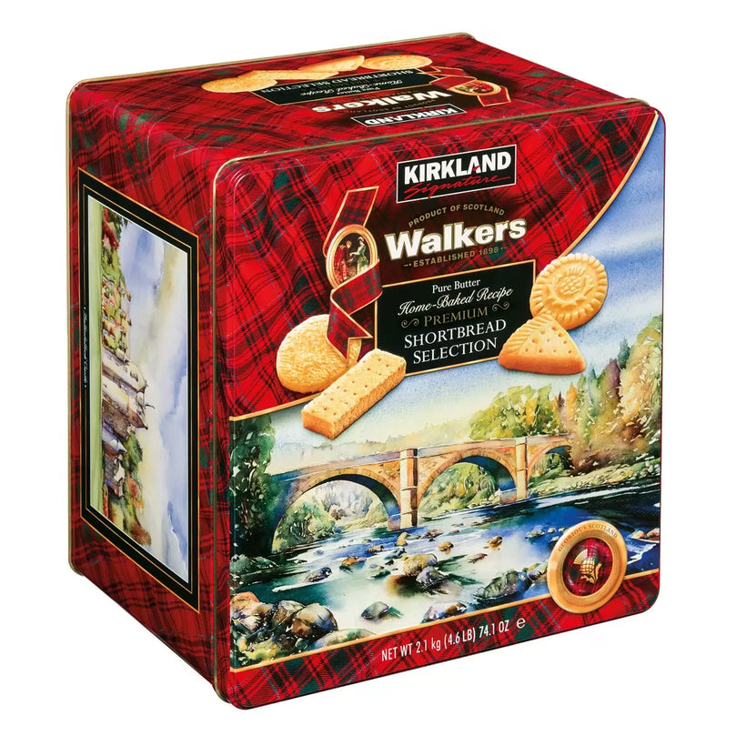 Kirkland Signature Walkers Premium Shortbread Selection, 2.1kg Tin Kirkland Signature