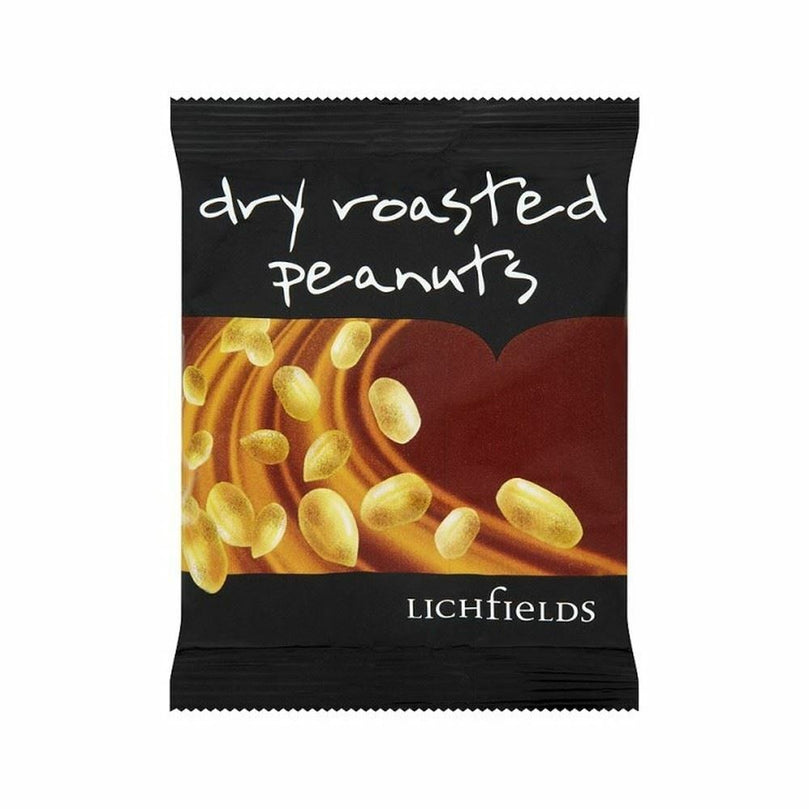 Lichfields Dry Roasted Peanuts 50g, Case of 24 Lichfields