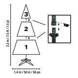 7.5ft (2.3) Christmas Tree With 600 Twinkly RGB LED Lights British Hypermarket-uk