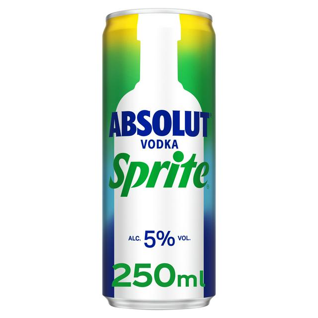 Absolut Vodka & Sprite 250ml (Case of 12) Sprite