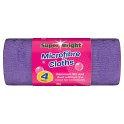 Super Bright 4 Microfibre Cloths (Case of 10) Super Bright