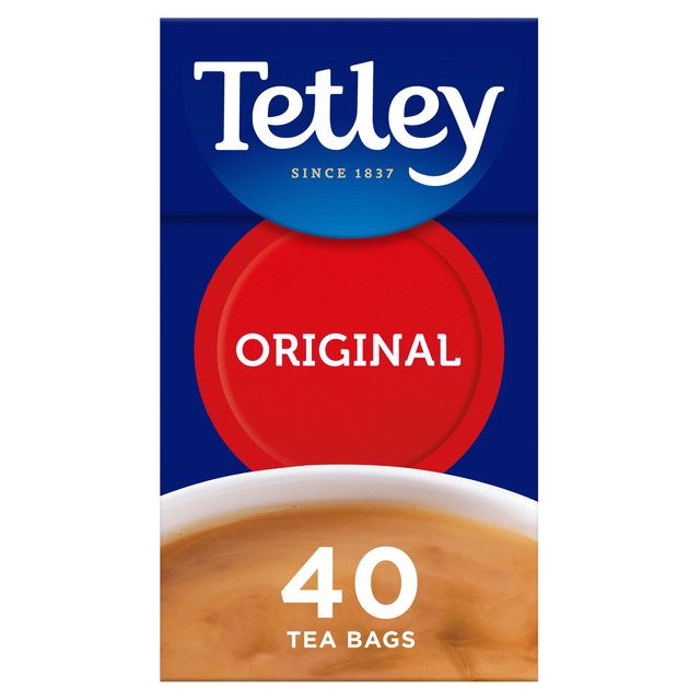 Tetley Original 40 Tea Bags 125g [PM £1.75 ] (Case of 6) Tetley