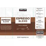 Kirkland Signature Whole Bean Coffee Espresso Blend, 1.13kg Kirkland Signature