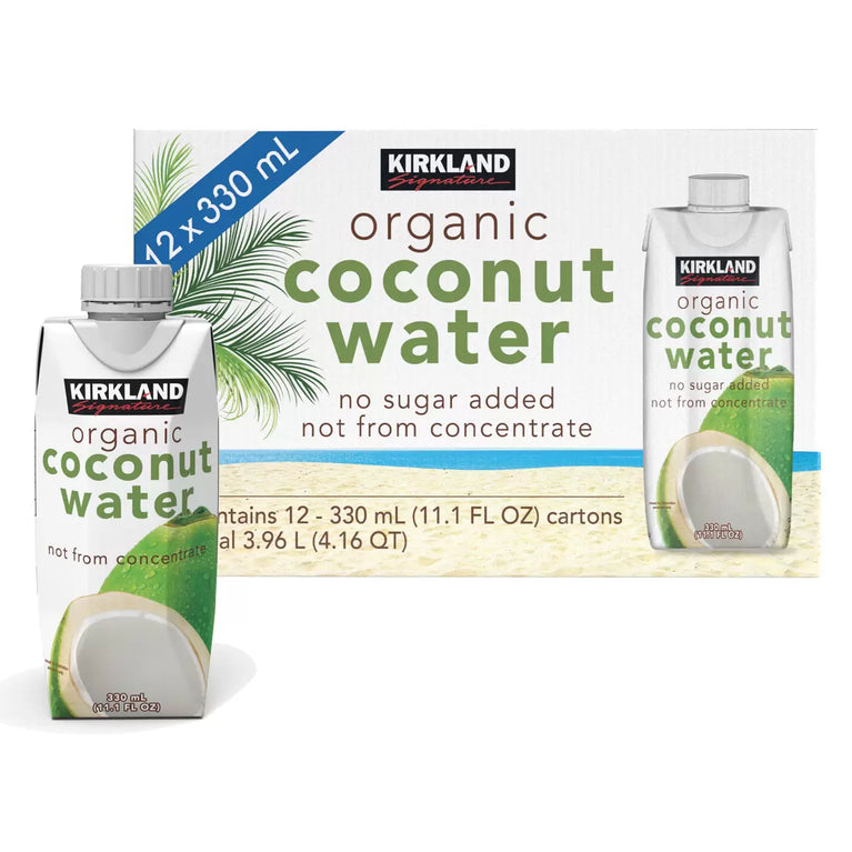 Kirkland Signature Organic Coconut Water NAS, 12 x 330ml Kirkland Signature