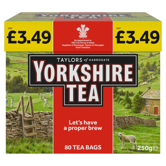 Yorkshire Tea 80 Tea Bags 250g [PM £3.49 ] Yorkshire