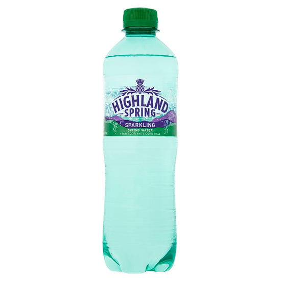 Highland Spring Sparkling Spring Water 24 x 500ml, Case of 24 Highland Spring