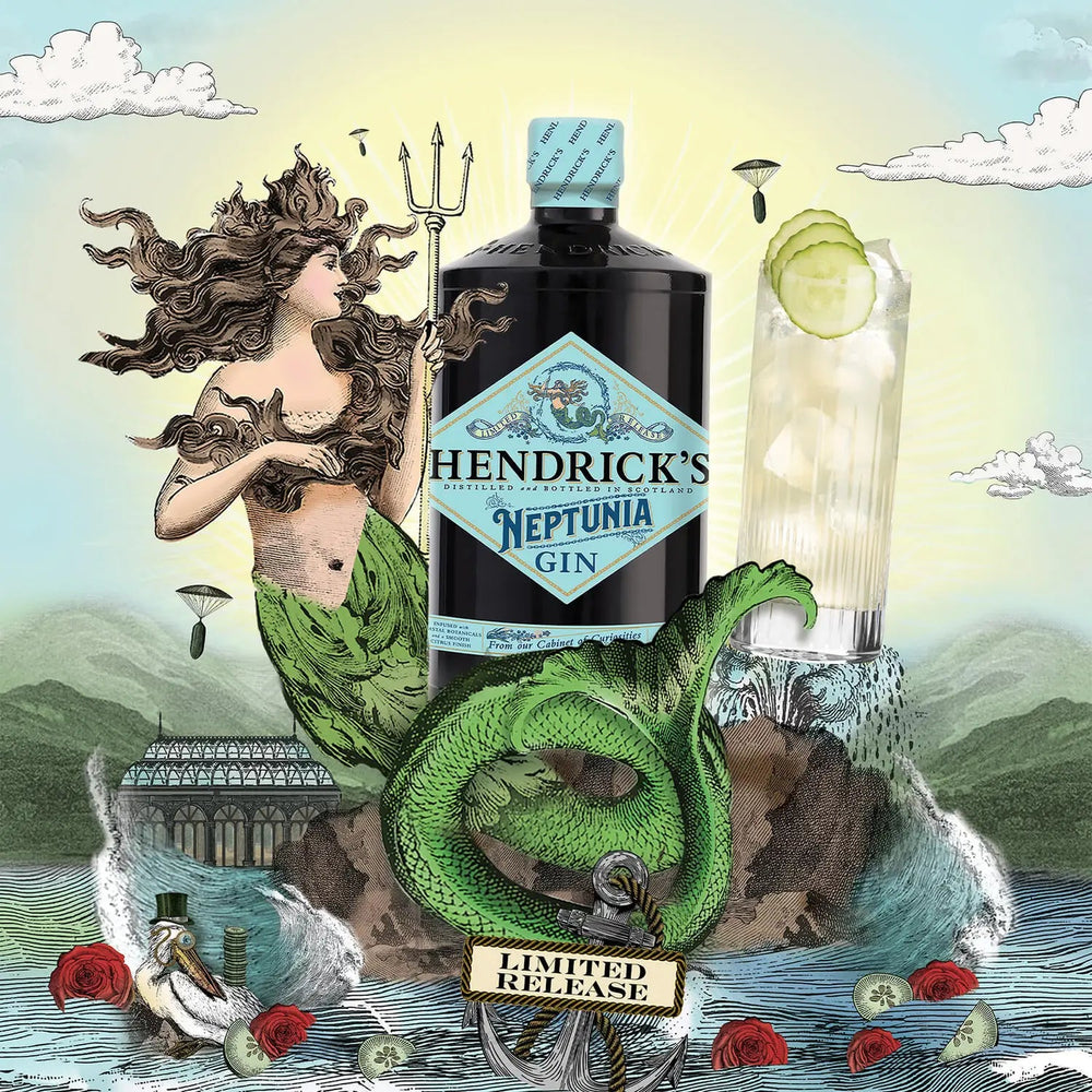 Hendrick's Limited Edition Neptunia Gin 70cl, Case of 6 Hendrick's