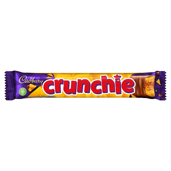 Cadbury Crunchie Chocolate Bar 40g, Case of 48 Cadbury