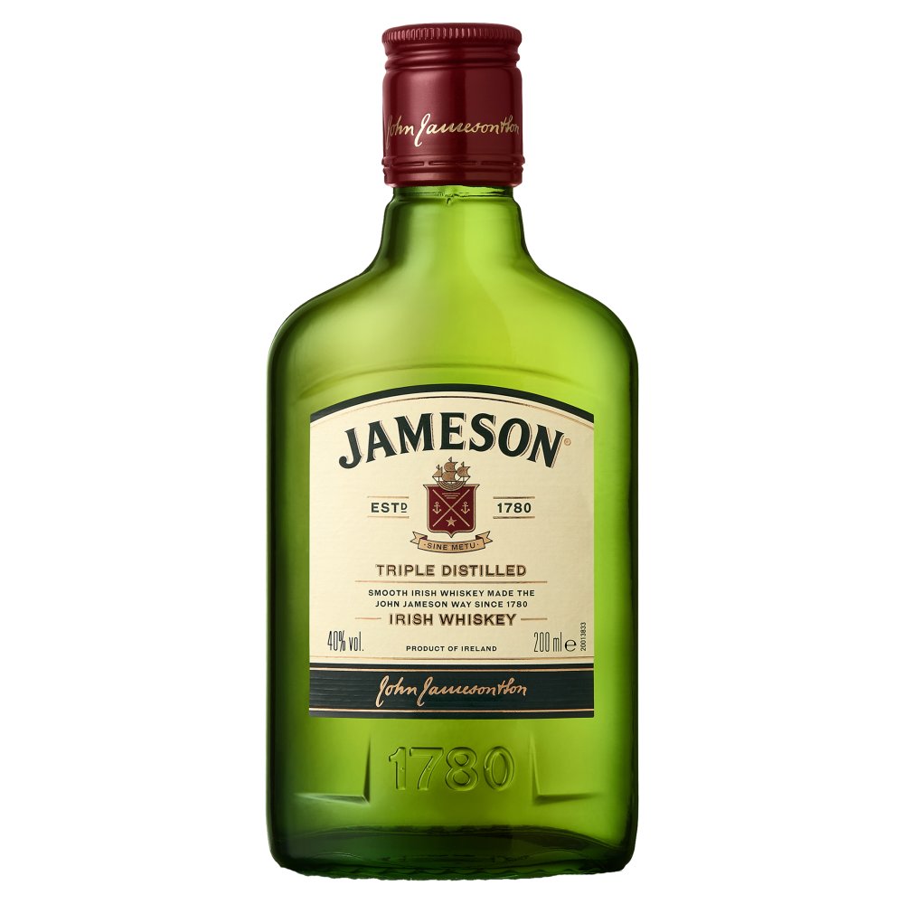 Jameson Triple Distilled Irish Whiskey 200ml, Case of 24 Whisky - British  Hypermarket-uk Jameson