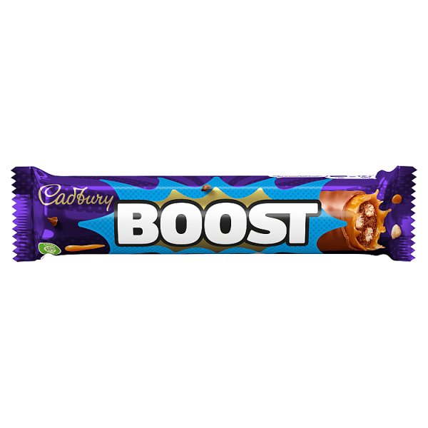 Cadbury Boost Chocolate Bar 48.5g, Case of 48 Cadbury