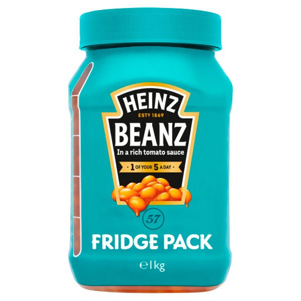 Heinz Baked Beanz Fridge Case 1kg, Case of 6 British Hypermarket-uk Heinz