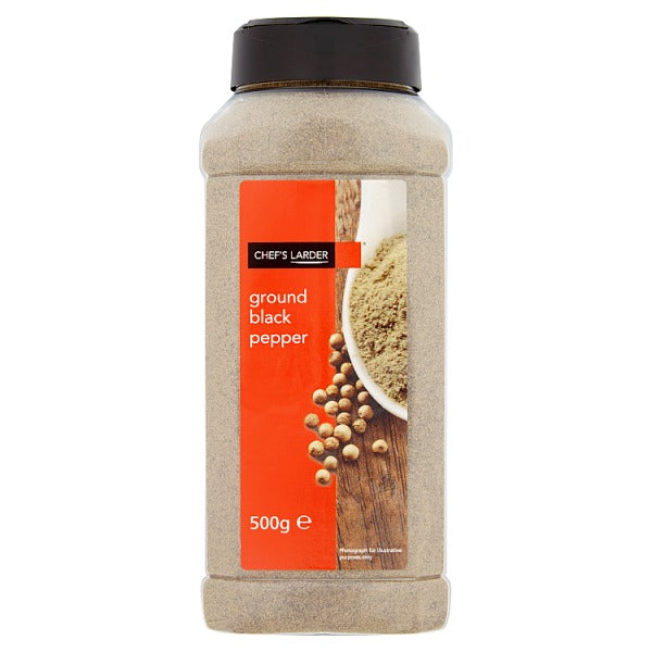 Chef's Larder Ground Black Pepper 500g, Case of 6 Chef's Larder