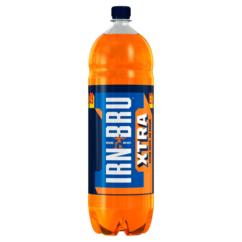 IRN-BRU Xtra No Sugar 2L,[PM £1.49 ], Case of 6, Irn-Bru