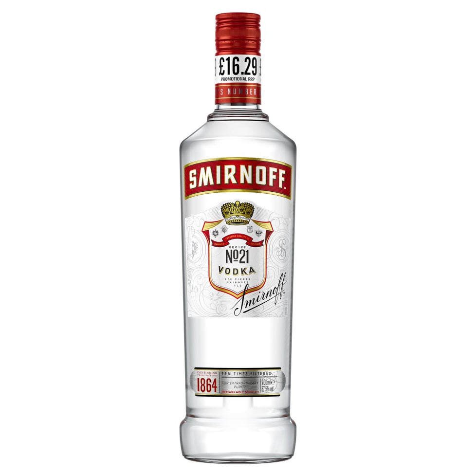 Smirnoff No. 21 Vodka 70cL PMP £16.29 Smirnoff