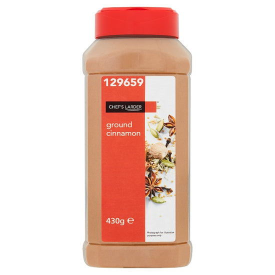 Chef's Larder Ground Cinnamon 430g, Case of 6 British Hypermarket-uk Chef's Larder