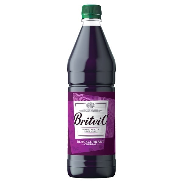 Britvic Blackcurrant Cordial 1L, case of 12 Britvic