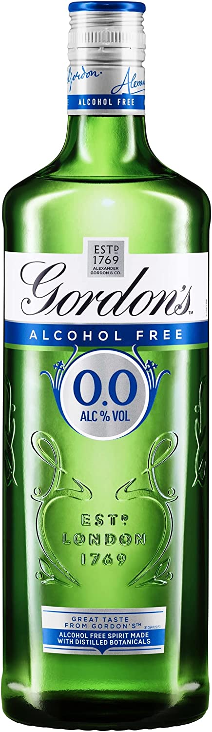 Gordon's Alcohol Free 0.0% 70cl, Case of 6 (Offer until 16/07/2024) Gordon's