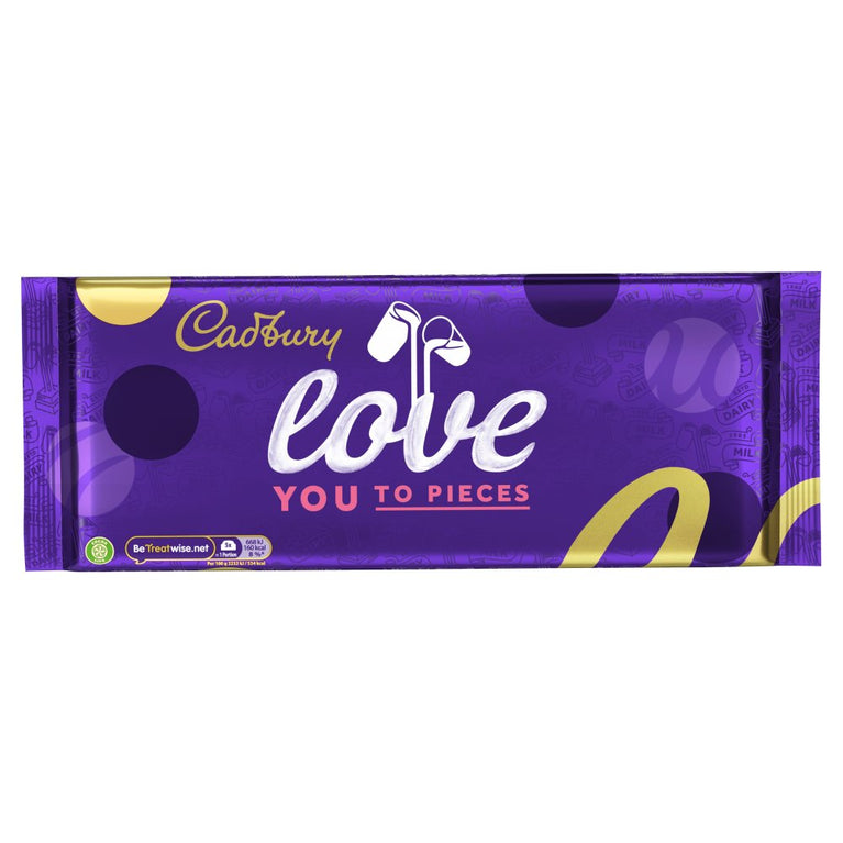 Cadbury Dairy Milk Love You to Pieces 360g, case of 14 Cadbury