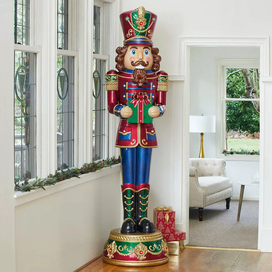 8ft (2.4m) Indoor / Outdoor Nutcracker with LED Lights & Sounds British Hypermarket-uk