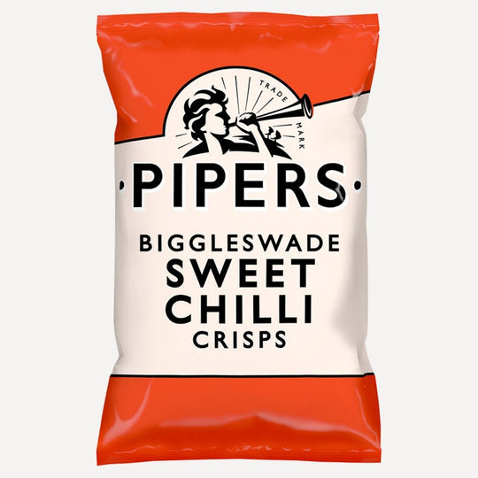 Pipers Biggleswade Sweet Chilli Crisps 40g, Case of 24 Pipers