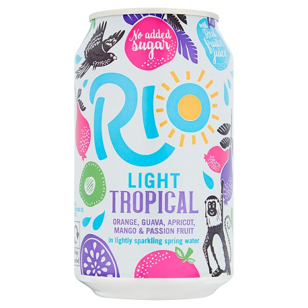 Rio Light Tropical 330ml, Case of 24 Rio