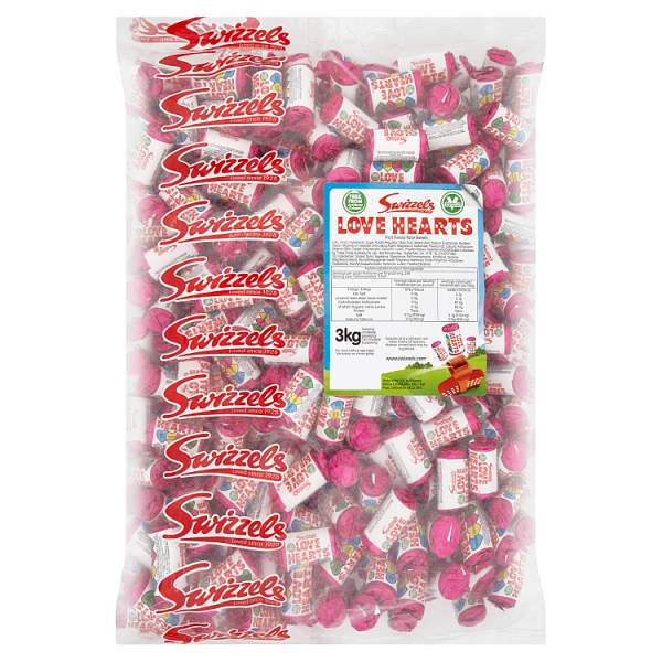 Swizzels Love Hearts Mini Rolls, Case of 2 British Hypermarket-uk Swizzels