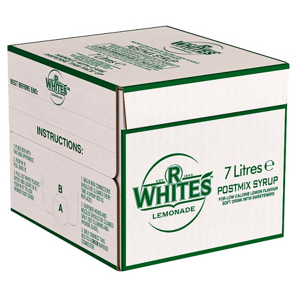 R.White's Lemonade Postmix Syrup 7 Litres British Hypermarket-uk R White's