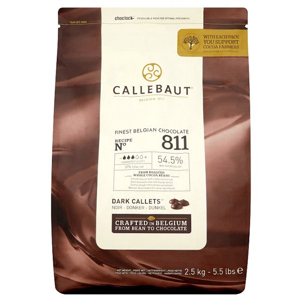 Callebaut Finest Belgian Chocolate Dark Callets 2.5kg British Hypermarket-uk Callebaut